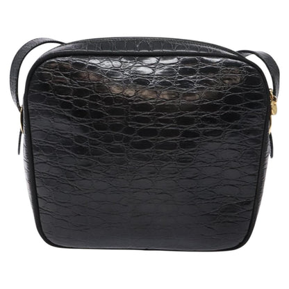 Salvatore Ferragamo Vala Shoulder Bag Leather, BLACK, LEATHER, Shoulder bag