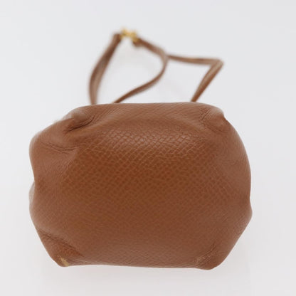 Hermes Vespa Pouch Leather, Brown, Leather, Clutch