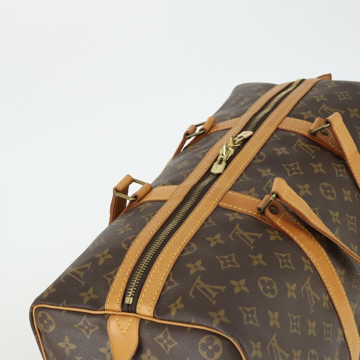 Louis Vuitton Sac Souple Handbag Monogram Canvas, BROWN, CANVAS, Travel bag