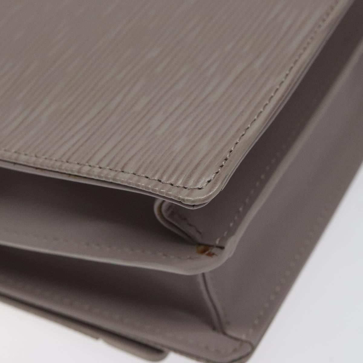 Louis Vuitton Biarritz Shoulder Bag Epi Leather, GRAY, LEATHER, Shoulder bag