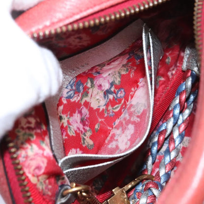 Gucci Trapuntata Camera Shoulder Bag Lambskin, RED, LEATHER, Shoulder bag