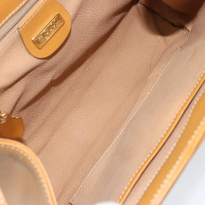 Gucci Vintage Shoulder Bag Canvas and Leather, BEIGE, CANVAS, Shoulder bag