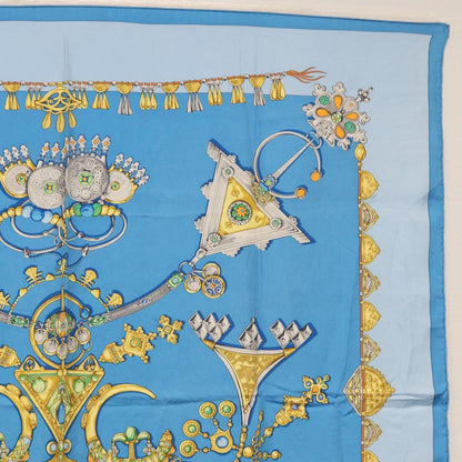 Hermes Carré 90 Silk multicolor, BLUE, SILK, Scarve & shawl