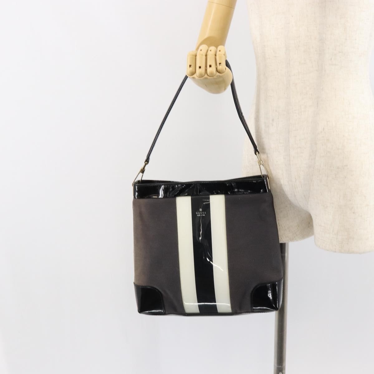 Gucci Sherry line shoulder bag Canvas, BLACK, CANVAS, Shoulder bag