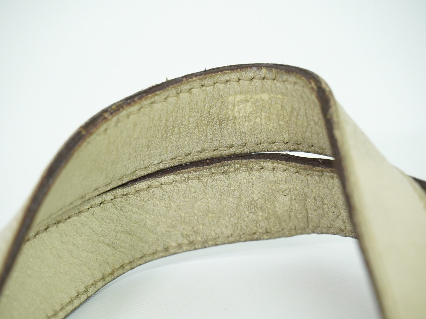 Gucci Abbey Leather with Gold hardware, ECRU, LEATHER, Tote bag