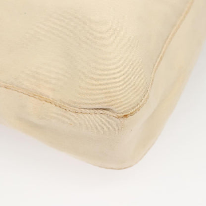 Fendi Vintage FF Buckle Shoulder Bag Canvas, WHITE, CANVAS, Shoulder bag
