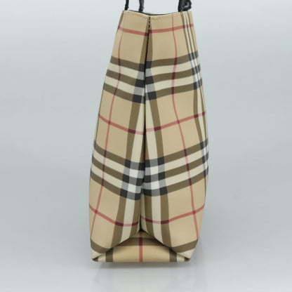 Burberry Top Handle Tote Nova Check Canvas, BEIGE, CANVAS, Tote bag