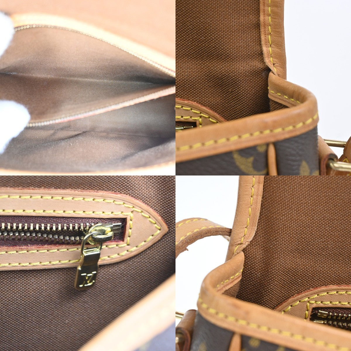 Louis Vuitton Sologne Handbag Monogram Canvas, Brown, Leather, Shoulder Bag