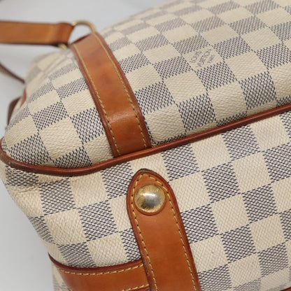 Louis Vuitton Stresa Handbag Damier, WHITE, CANVAS, Tote bag