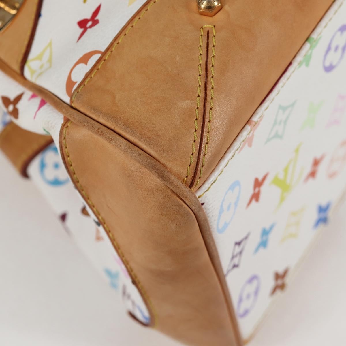 Louis Vuitton Claudia Handbag Monogram Multicolor, WHITE, CANVAS, Handbag