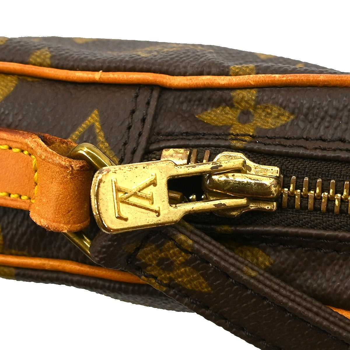 Louis Vuitton Danube Handbag Monogram Canvas, Brown, Canvas, Shoulder Bag