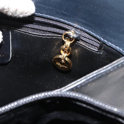 Salvatore Ferragamo Gancini Shoulder Bag Leather, NAVY, LEATHER, Shoulder bag