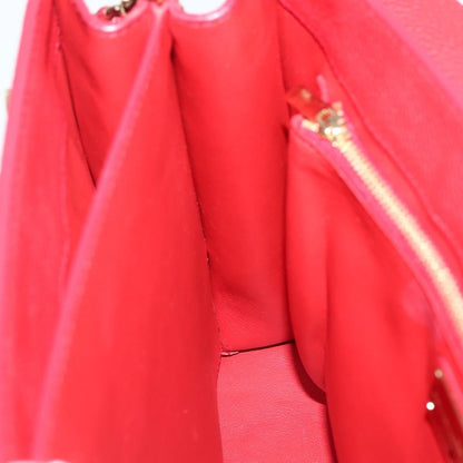 Salvatore Ferragamo Lotty Satchel Leather, RED, LEATHER, Handbag