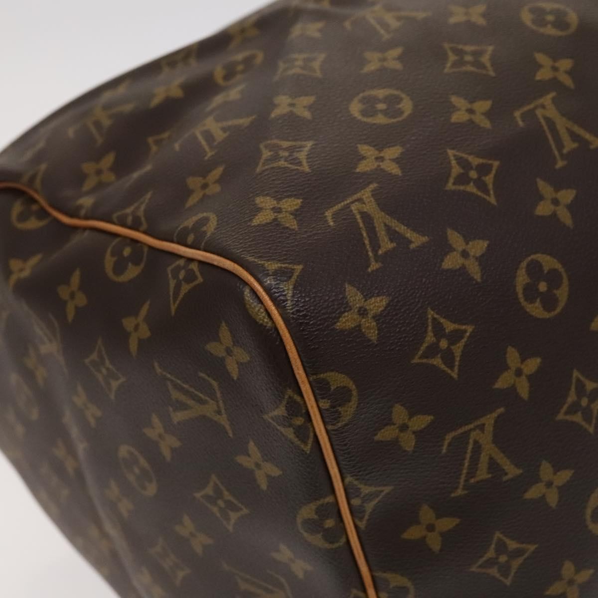 Louis Vuitton Keepall Bag Monogram Canvas, BROWN, CANVAS, Travel bag