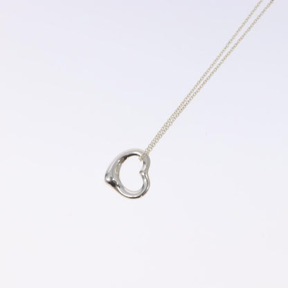 Tiffany & Co. Elsa Peretti Open Heart Pendant Necklace Sterling Silver, SILVER, SILVER, Necklace