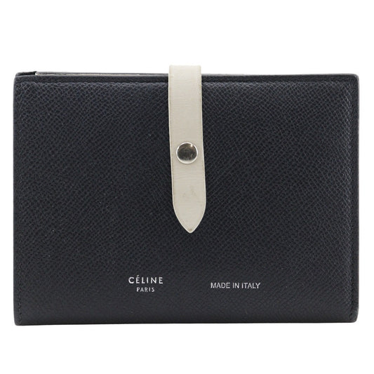 Celine Multifunction Strap Wallet Leather, BLACK, LEATHER, Wallets