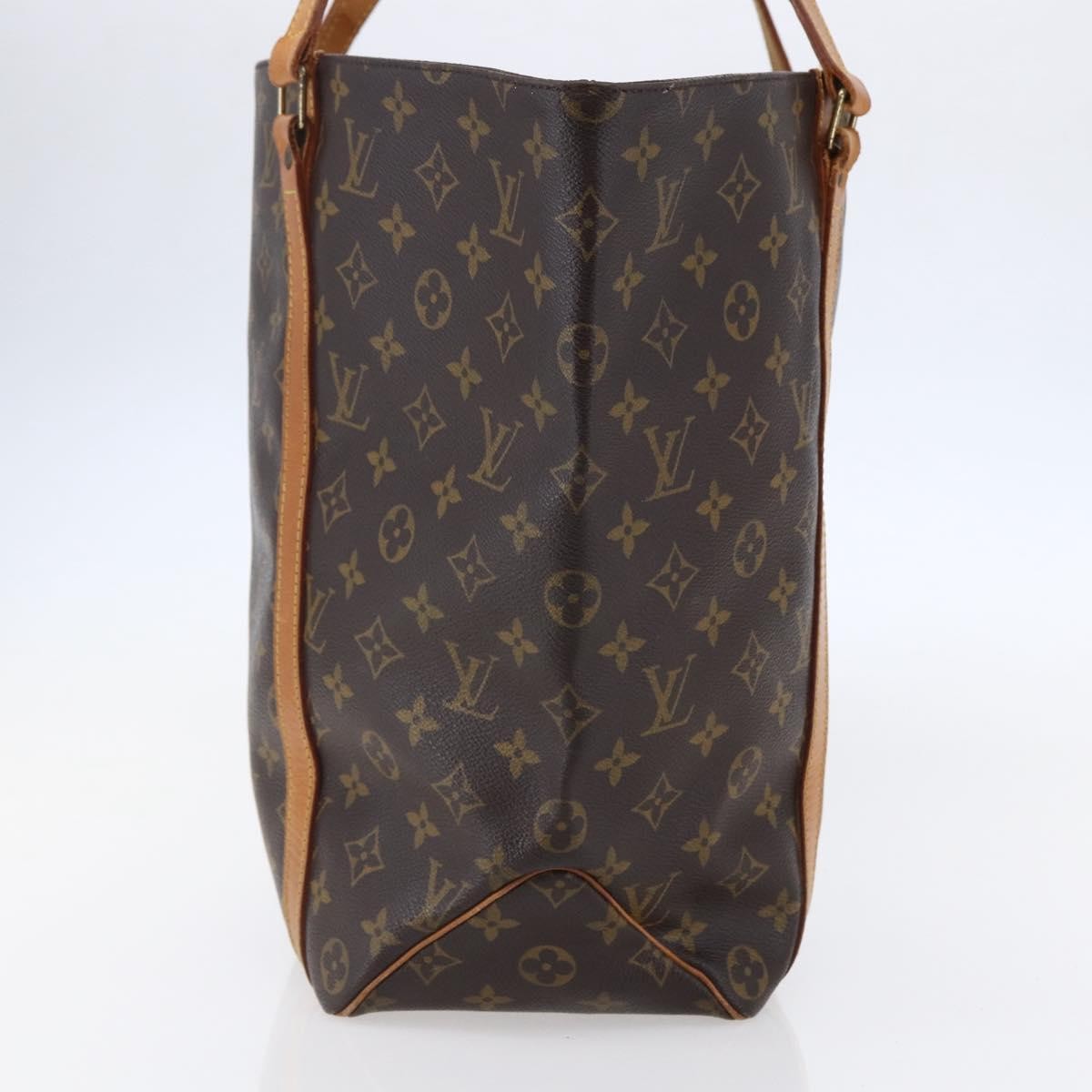 Louis Vuitton Shopping Sac Handbag Monogram Canvas, BROWN, CANVAS, Tote bag