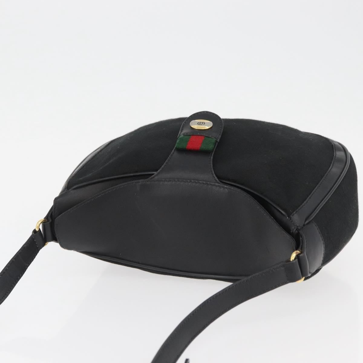 Gucci Sherry line shoulder bag Canvas, Black, Canvas, Shoulder Bag