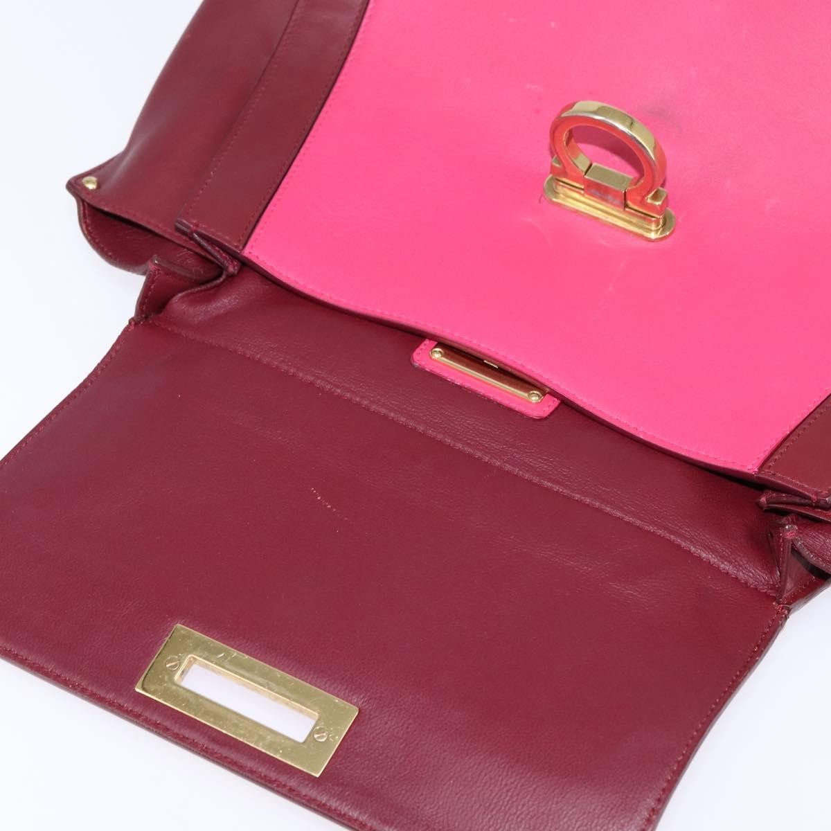 Salvatore Ferragamo Sofia Satchel Leather, PINK, LEATHER, Handbag