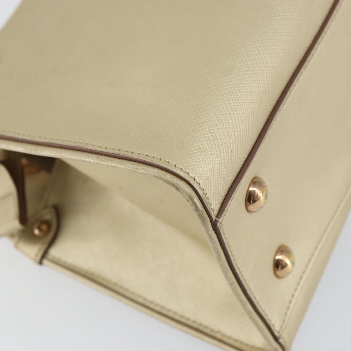 Salvatore Ferragamo Gancini handbag Leather, GOLD, LEATHER, Shoulder bag