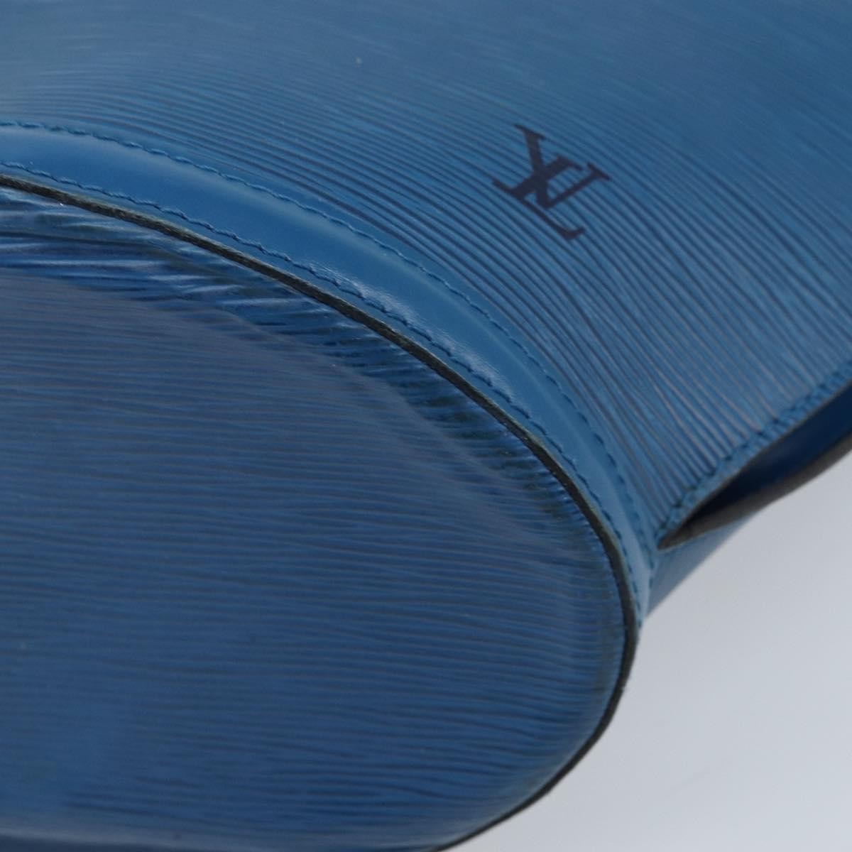 Louis Vuitton Saint Jacques Handbag Epi Leather, Blue, Leather, Shoulder Bag