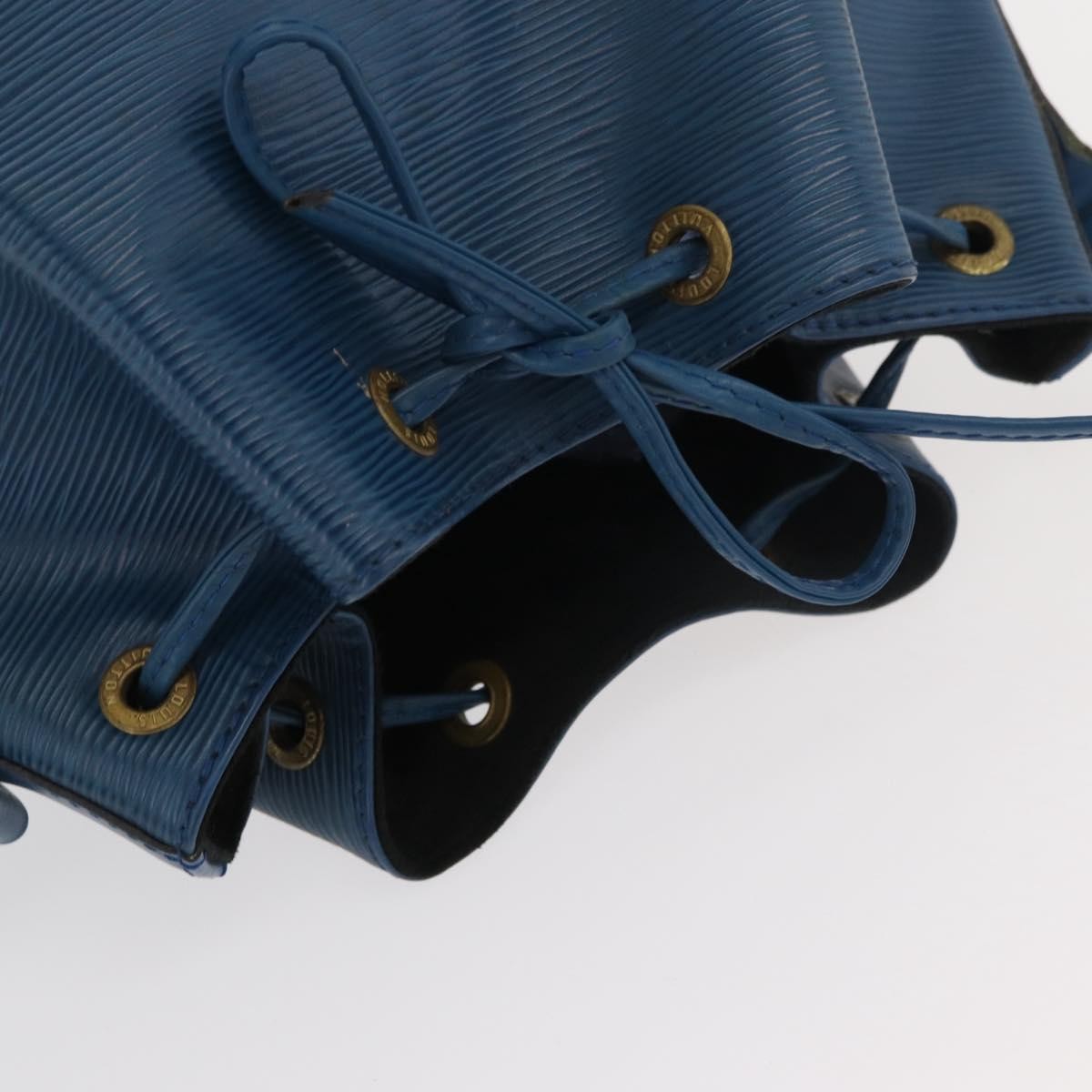 Louis Vuitton Petit Noe Handbag Epi Leather, Blue, Leather, Shoulder Bag