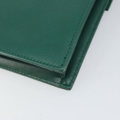 Christian Dior Vintage Shoulder Bag Leather, GREEN, LEATHER, Shoulder bag