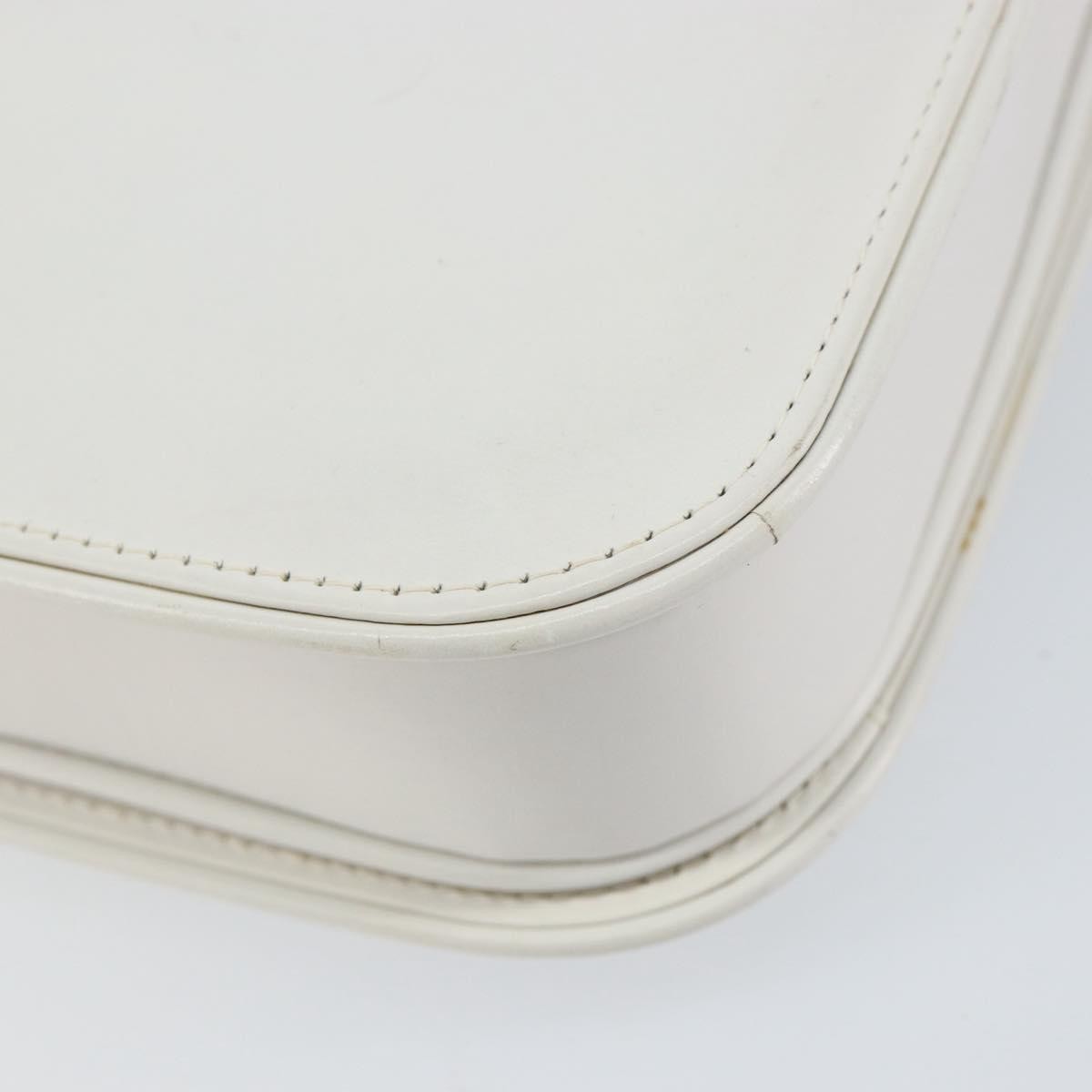 Gucci Vintage Handbag Leather, WHITE, LEATHER, Handbag