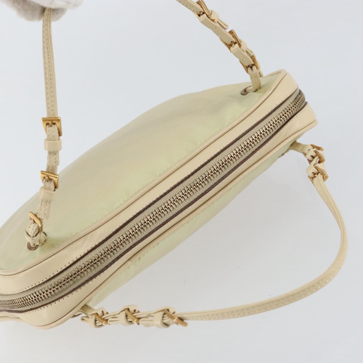 Prada Vintage Handbag Tessuto, Beige, Nylon, Handbag