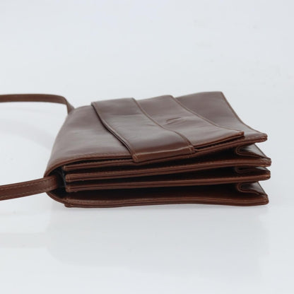 Valentino Garavani Vintage shoulder bag Leather, BROWN, LEATHER, Shoulder bag