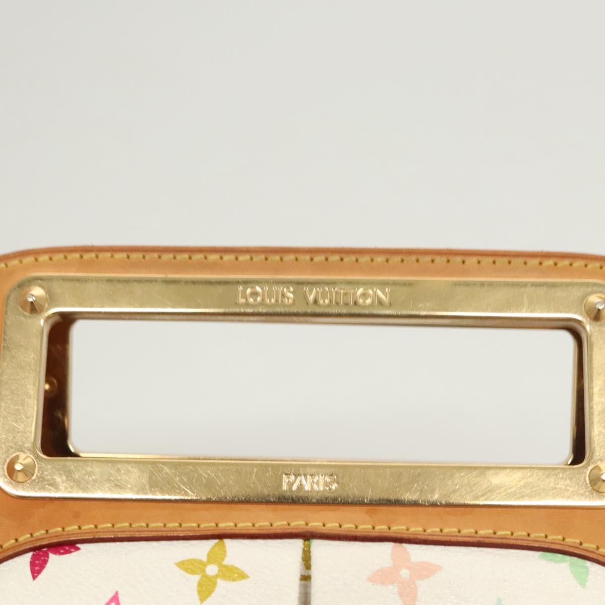 Louis Vuitton Judy Handbag Monogram Multicolor, WHITE, CANVAS, Handbag