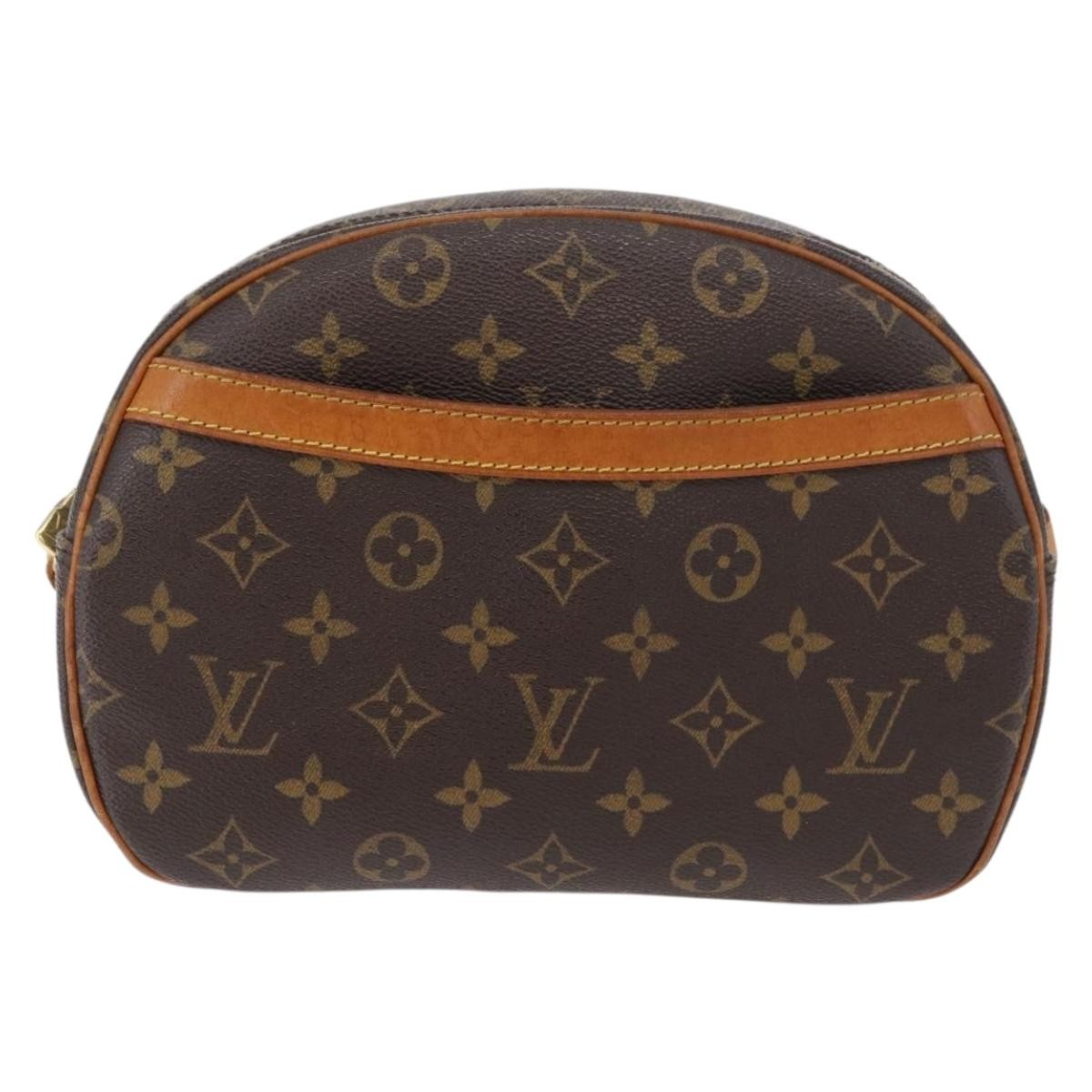 Louis Vuitton Blois Handbag Monogram Canvas, Brown, Canvas, Shoulder Bag