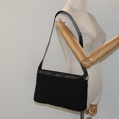 Salvatore Ferragamo Shoulder Bag Canvas, BLACK, CANVAS, Shoulder bag