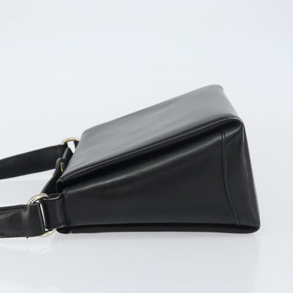 Gucci Vintage Convertible Box Crossbody Bag Leather, BLACK, LEATHER, Handbag