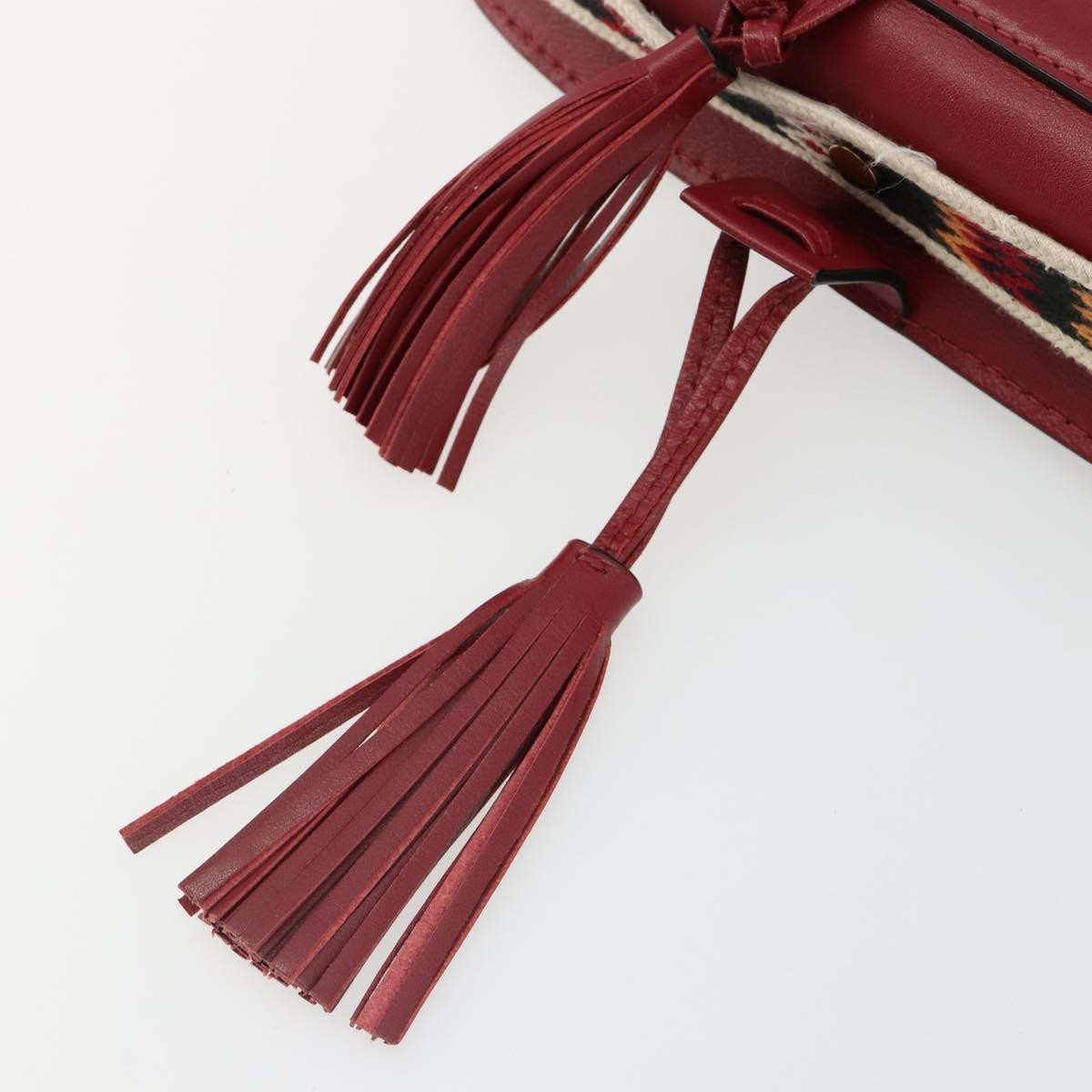 Christian Dior Diorodeo Flap Bag Leather, Red, Leather, Shoulder Bag