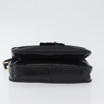 Saint Laurent Vintage Shoulder Bag Leather, BLACK, LEATHER, Shoulder bag