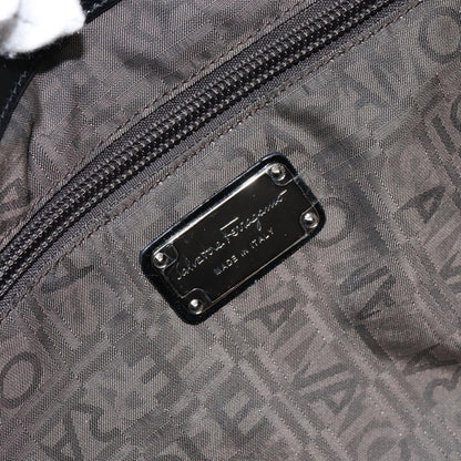 Salvatore Ferragamo Gancini Tote Patent leather, BLACK, PATENT_LEATHER, Tote bag