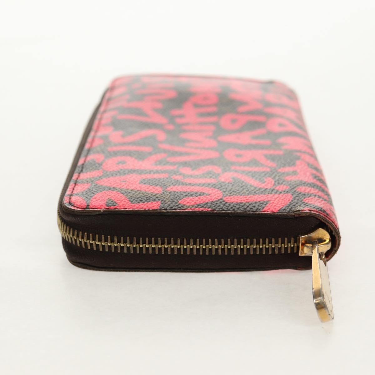 Louis Vuitton Zippy Wallet NM Monogram Graffiti, PINK, CANVAS, Wallets