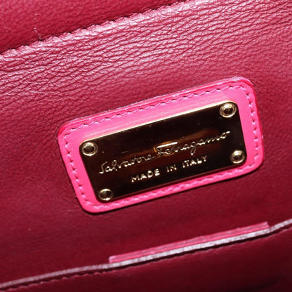 Salvatore Ferragamo Sofia Satchel Leather, PINK, LEATHER, Handbag