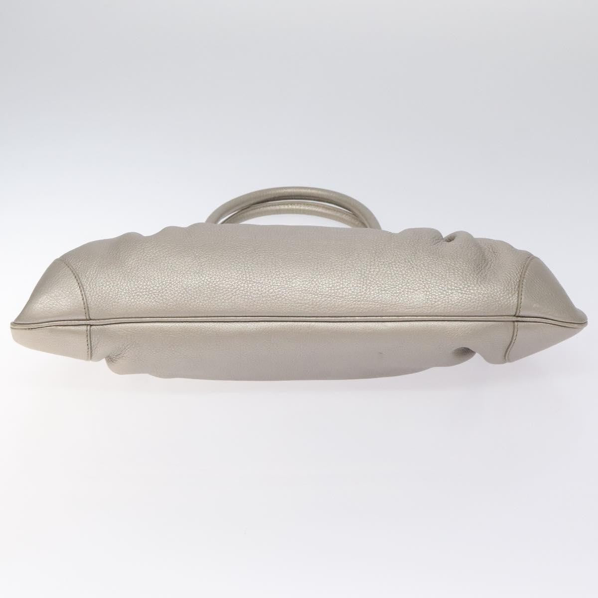 Salvatore Ferragamo Marisa Satchel Leather, SILVER, LEATHER, Shoulder bag