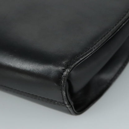 Salvatore Ferragamo Gancini Flap Shoulder bag Leather, Black, Leather, Shoulder Bag