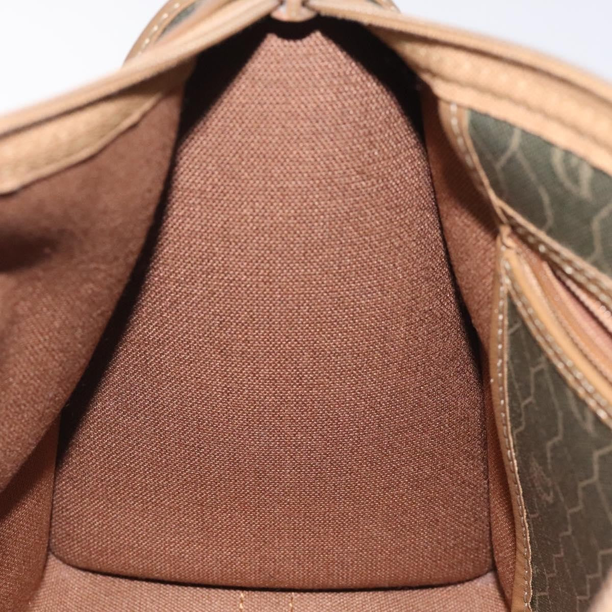 Christian Dior Vintage Honeycomb Handbag Canvas Leather, BLACK, CANVAS, Handbag