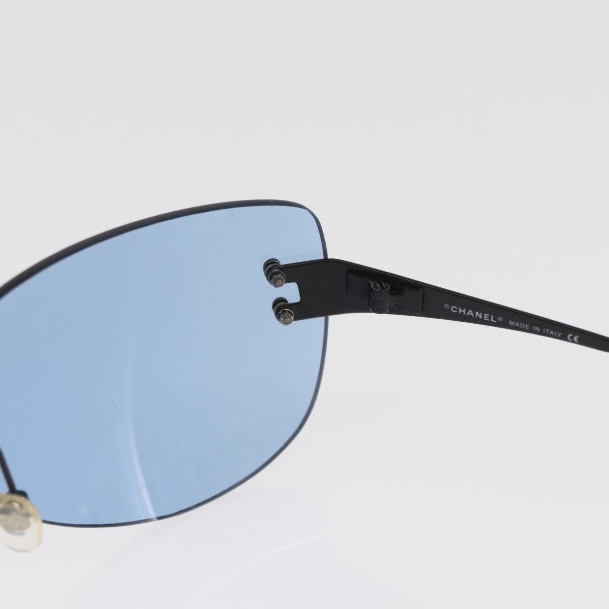 Chanel Logo CC Sunglasses Metal, BLUE, METAL, Sunglasse