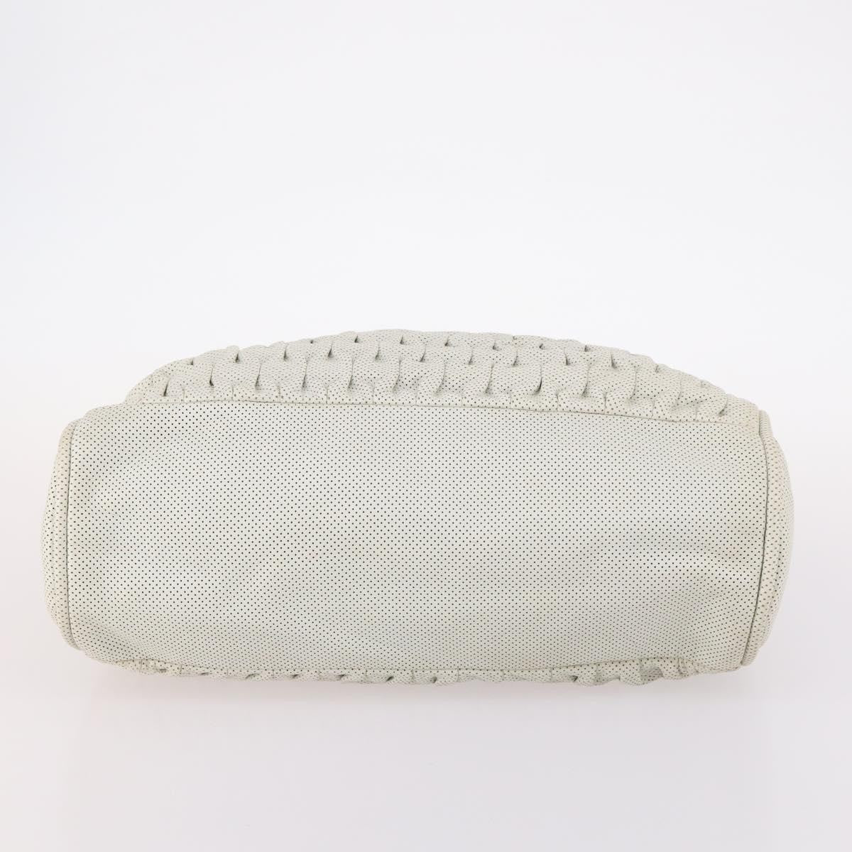 Chanel Vintage Chain Shoulder Bag Leather, ECRU, LEATHER, Shoulder bag