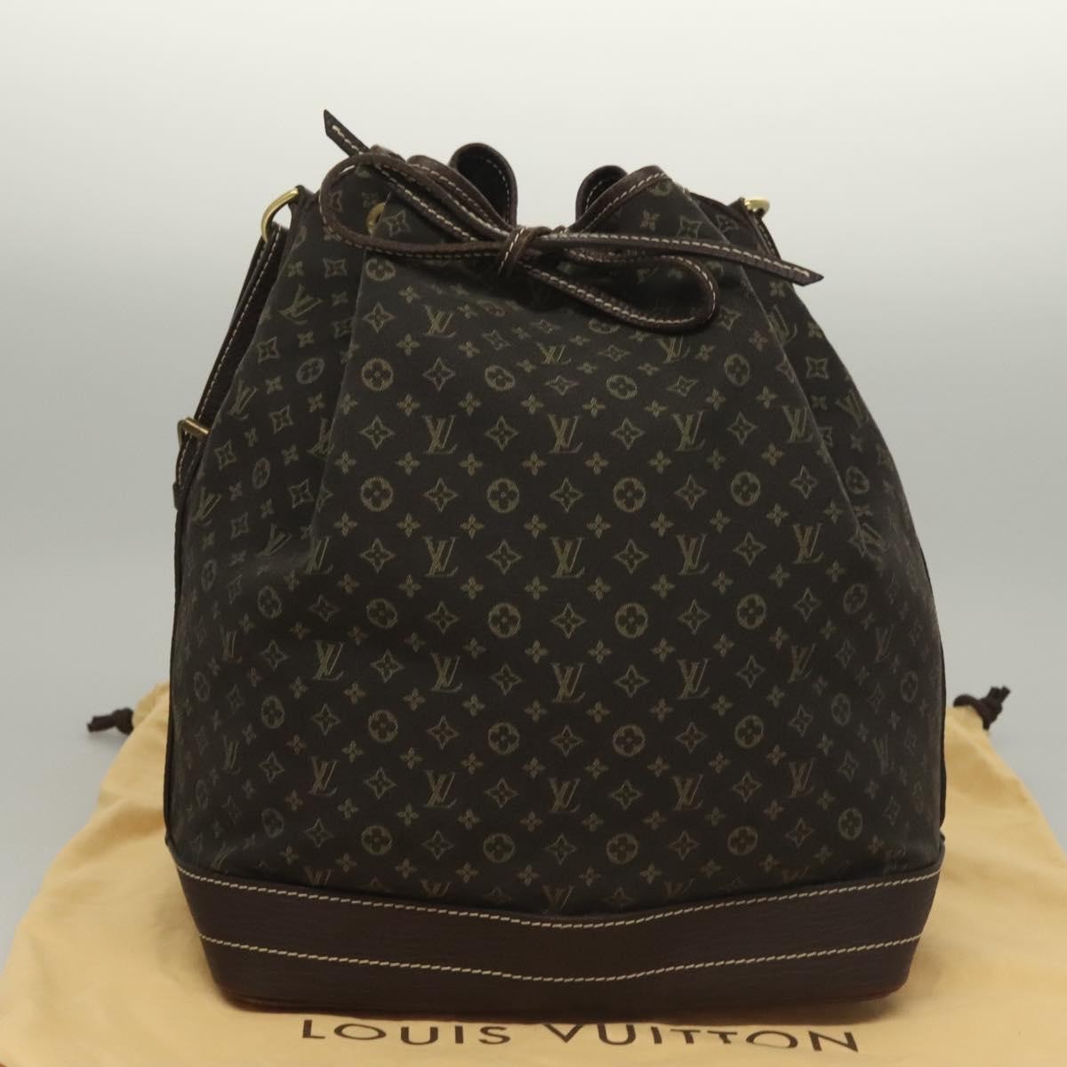 Louis Vuitton Mini Lin Noe Shoulder Bag Monogram Canvas, BROWN, CANVAS, Shoulder bag