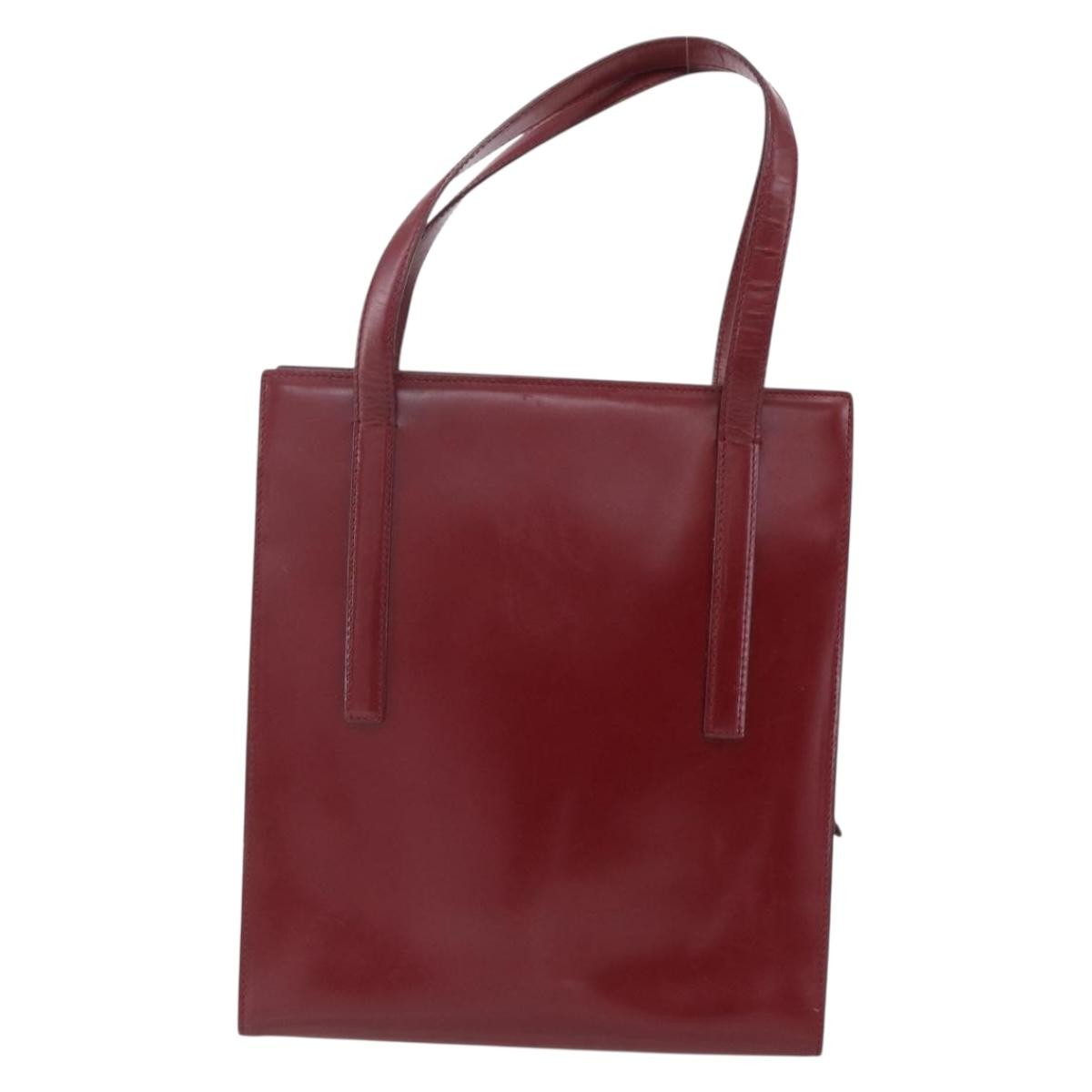 Prada Zip Shopping Tote Leather, RED, OTHER, Tote bag