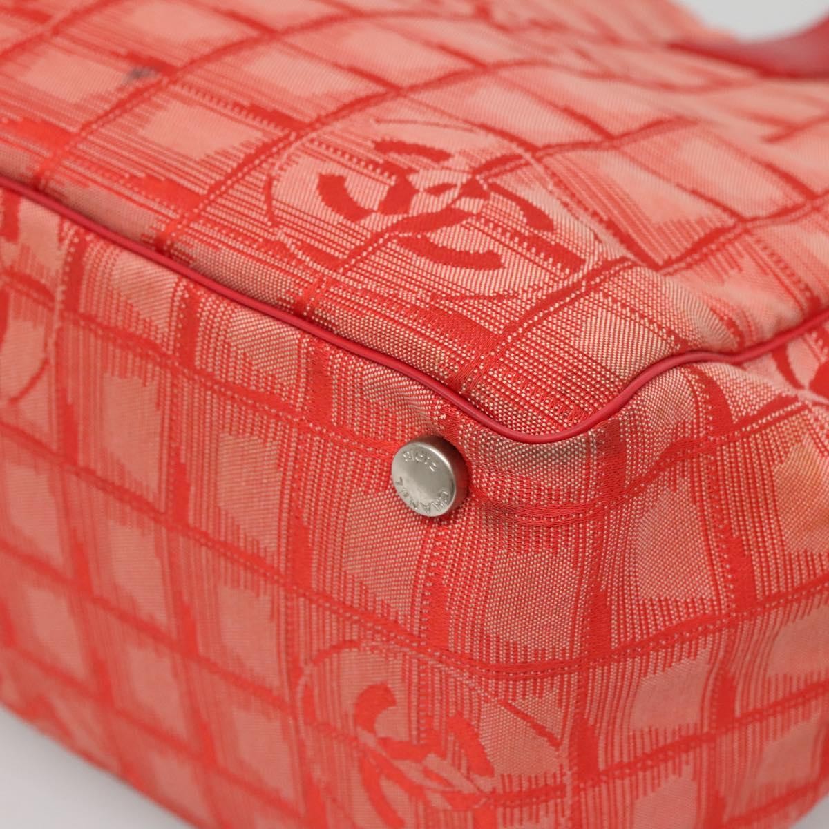 Chanel Travel Line Tote Nylon, RED, NYLON, Tote bag