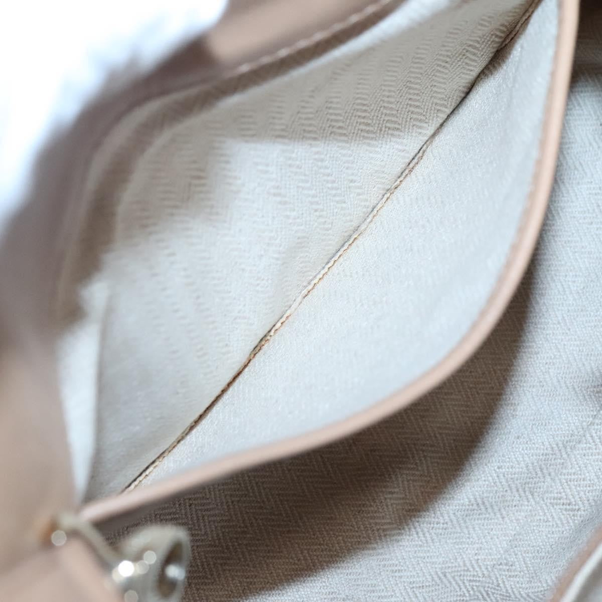 Bvlgari Chandra Hobo Canvas and Leather, Beige, Canvas, Tote Bag