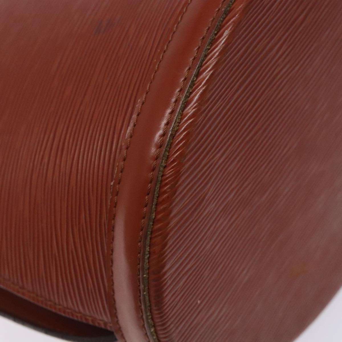 Louis Vuitton Cluny Shoulder Bag Epi Leather, BROWN, LEATHER, Shoulder bag