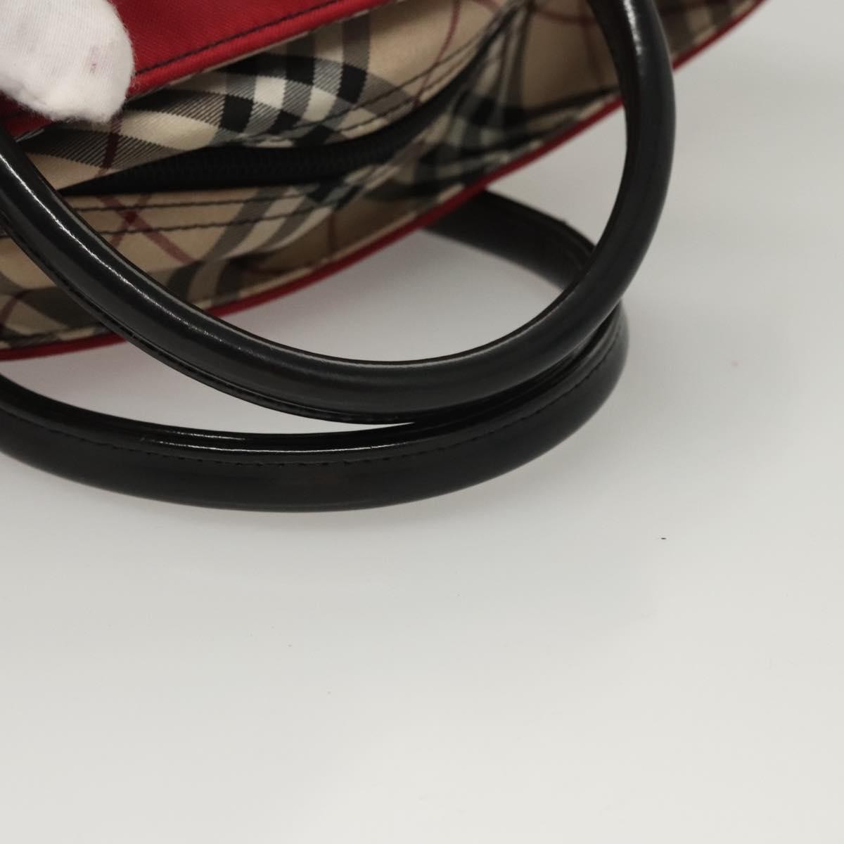 Burberry Nova Check Tote Nylon, RED, NYLON, Tote bag